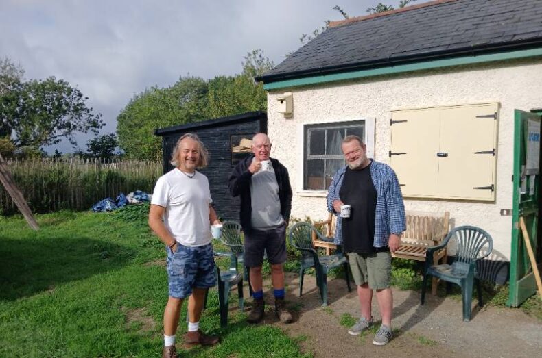 men in sheds